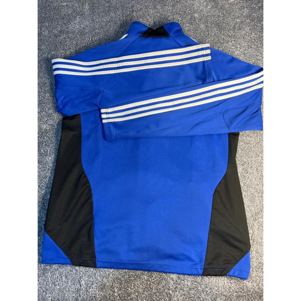 Adidas Kids Blue Black Climacool Full Zip Track Jacket XL 15-16Y